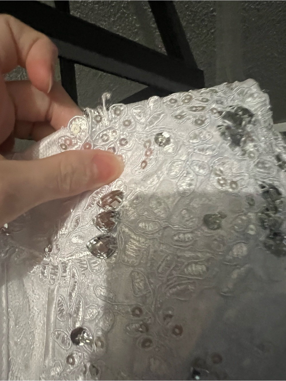 White Beaded Strapless Wedding/ Formal Gown - Picture 4 of 10
